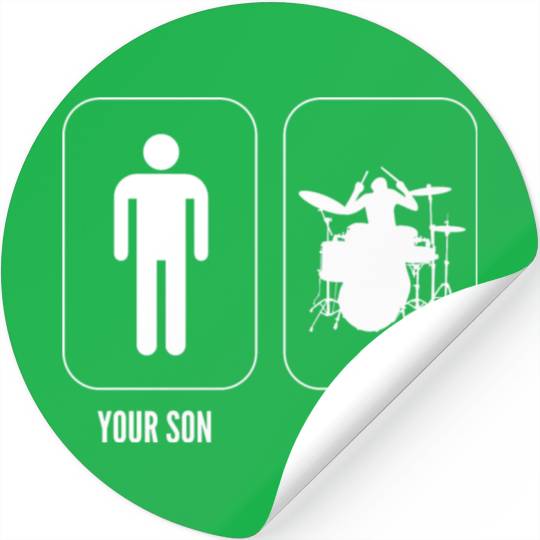 Your Son My Son Drum Player Stickers