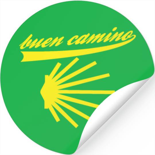 Way of St. James shell pilgrims buen camino Stickers