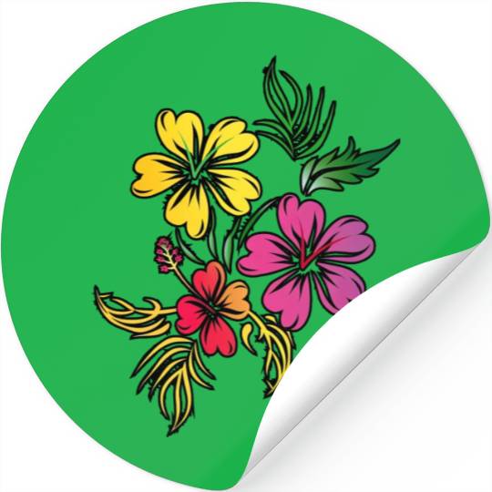 Hibiscus Stickers