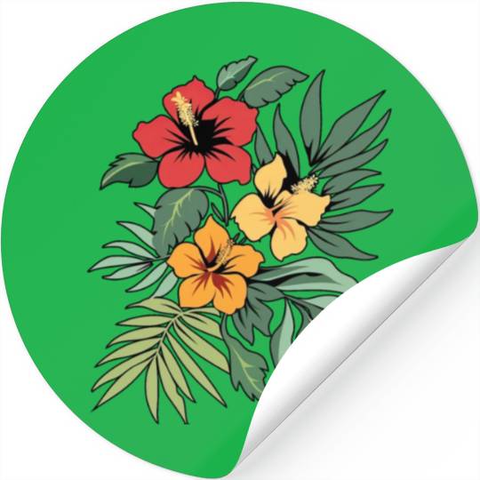 Hibiscus Stickers