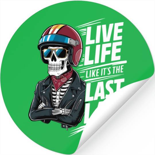 Live Life Like It's The Last Lap Car Racing Quotes Stickers