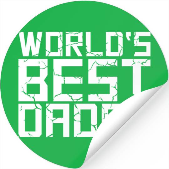 The Best Dad Ever Coolest Daddy in the World Love Stickers