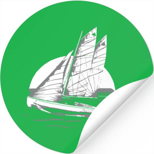 optimist sailing boat Stickers