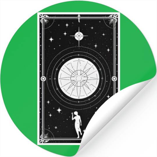 Tarot Card Astrology Occult Mystical Witchy Stickers