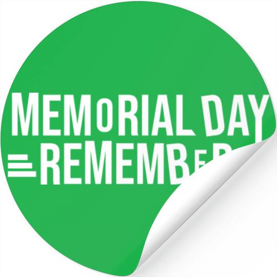 Memorial Day Commemorative Design Stickers