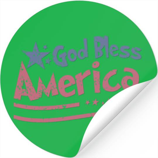 God Bless America Lovers Independence Stickers