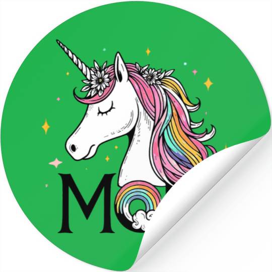 Mom Unicorn Stickers