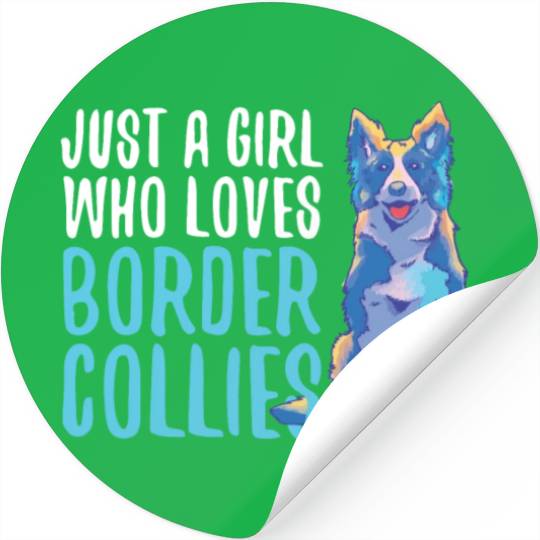 Unique Border Collie Design For Dog Enthusiasts Stickers