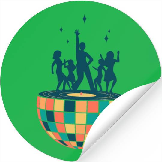 Disco ball - Dancing - Groovy - Clockwork Elements Stickers