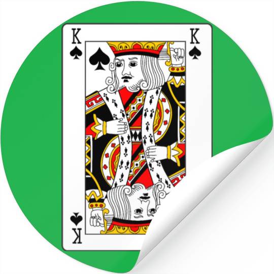 King of Spades Playing Card Stickers