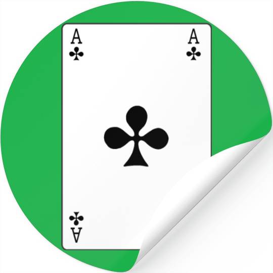 Clover Playing card ace Stickers