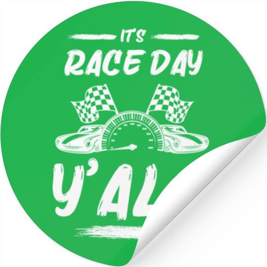 Race Day Car Raceday Trackday Fun Motosports Fan Stickers