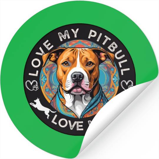 American Pitbull Terrier Stickers