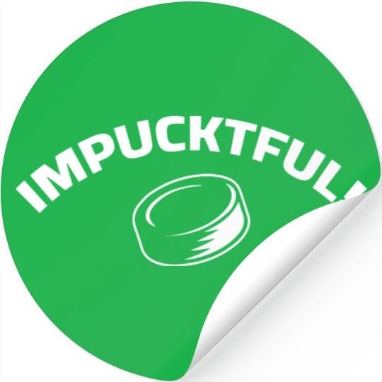Impucktful Funny Hockey Stickers