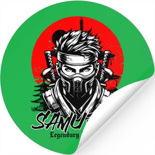 Samurai Warrior Stickers