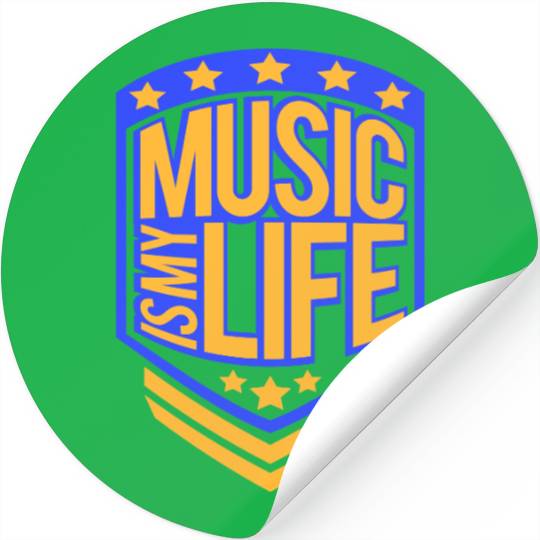 Music Is My Life Party Club Concert Sound Love Stickers