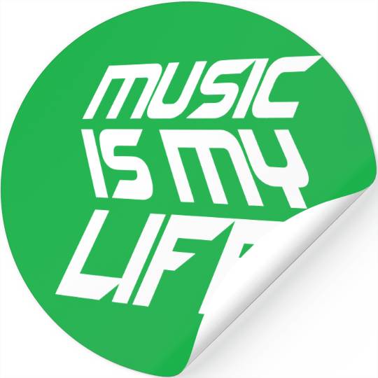 Music Is My Life Party Club Concert Sound Love Stickers