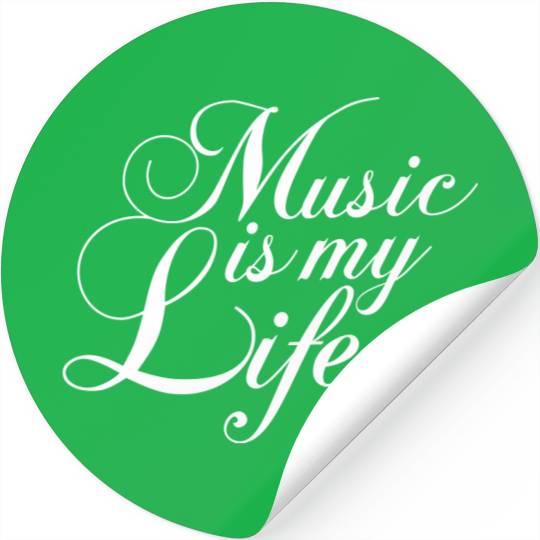 Music Is My Life Party Club Concert Sound Love Stickers