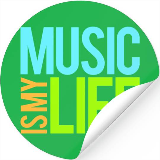 Music Is My Life Party Club Concert Sound Love Stickers