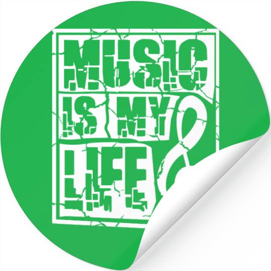 Music Is My Life Party Club Concert Sound Love Stickers
