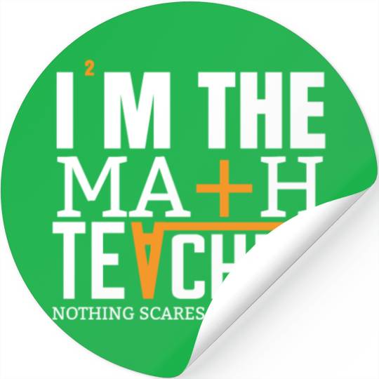 MATH TEACHER Stickers DESIGN