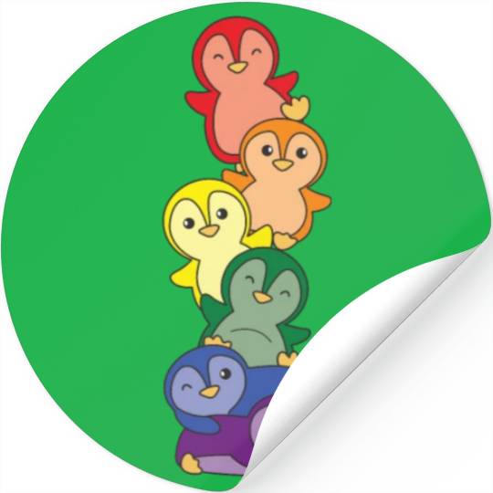 Rainbow Flag Gay Pride Lgbtq Penguin Cute Penguin Stickers