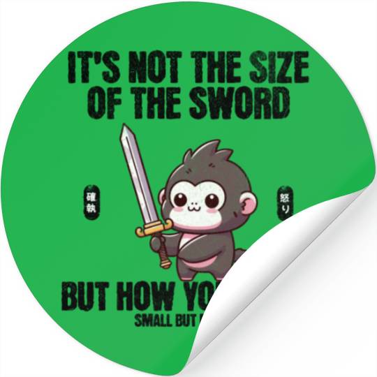 Longsword Gorilla Stickers