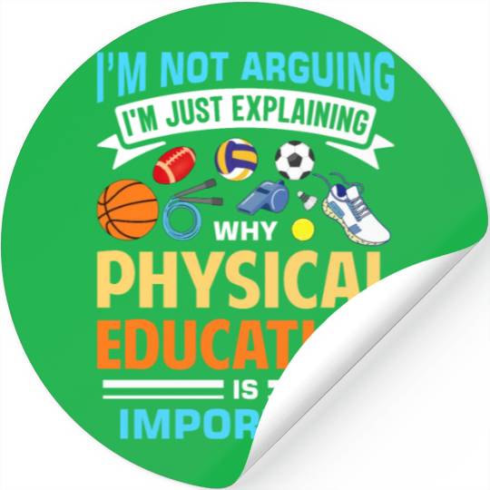 Inspiring Physical Education Teacher Design for PE Stickers