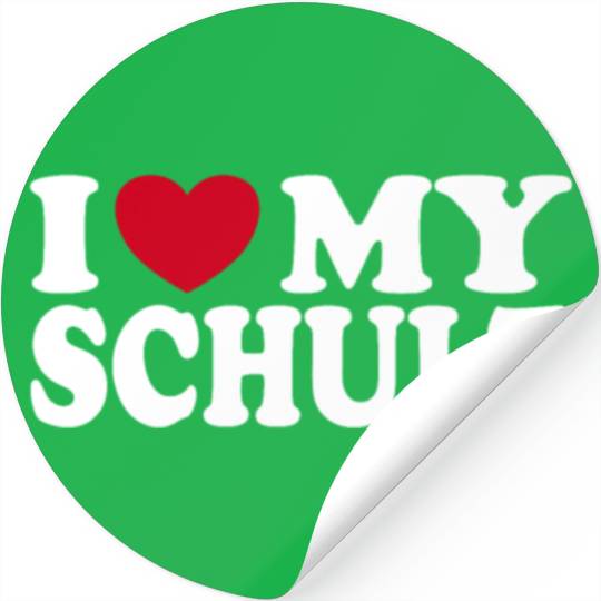 I Love My Schulz Heart Statement Family Stickers