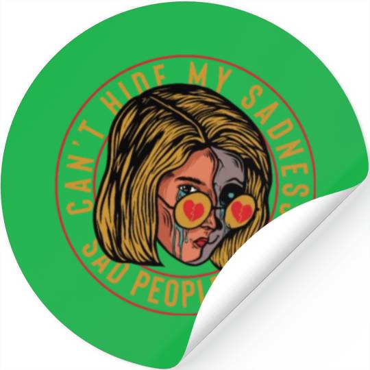 sad people club Stickers
