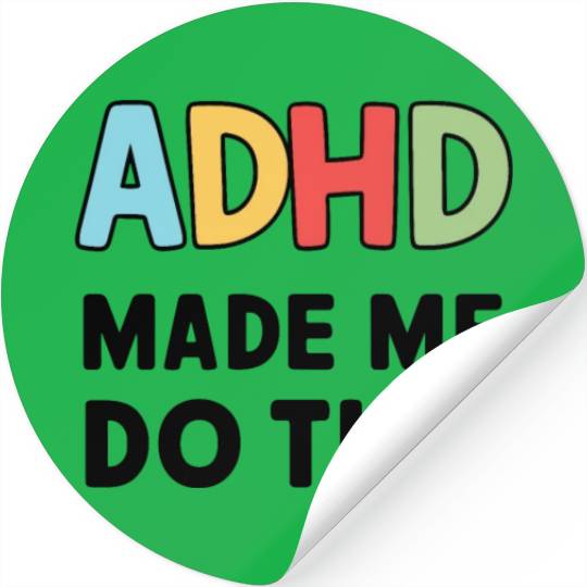 Embrace Neurodiversity Celebrate Adhd Awareness Stickers