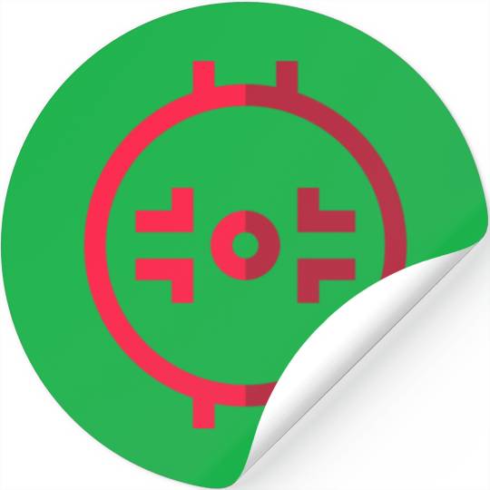 Face Off Circle Stickers