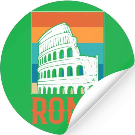 Rome Italy Vintage Museum Curator Stickers