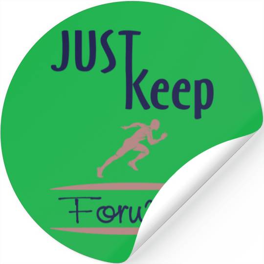 just keep running Stickers