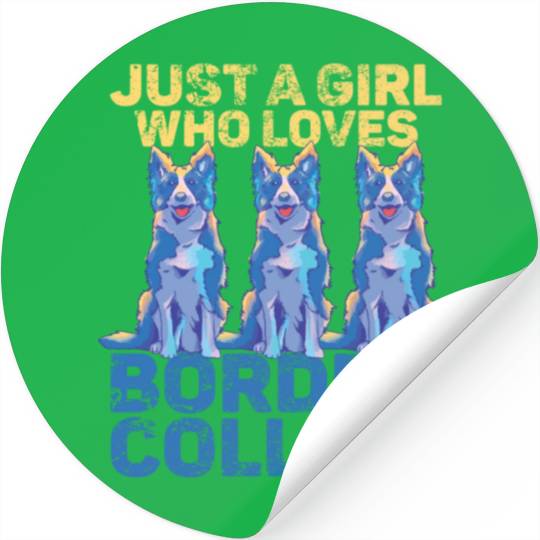Border Collie Mom and Dad Unique Design Stickers