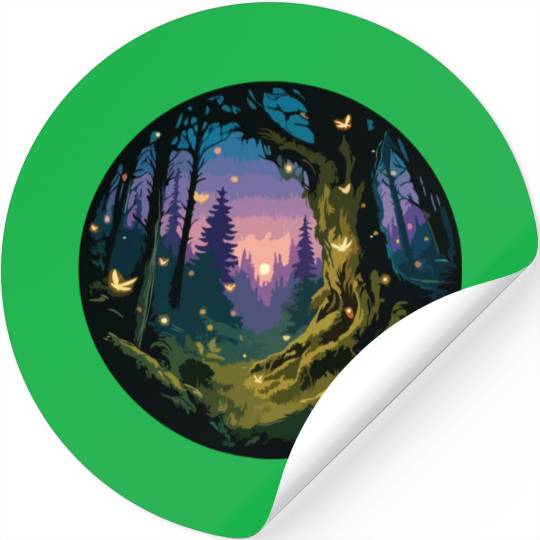 Enchanted Forest: Mystical Twilight Stickers