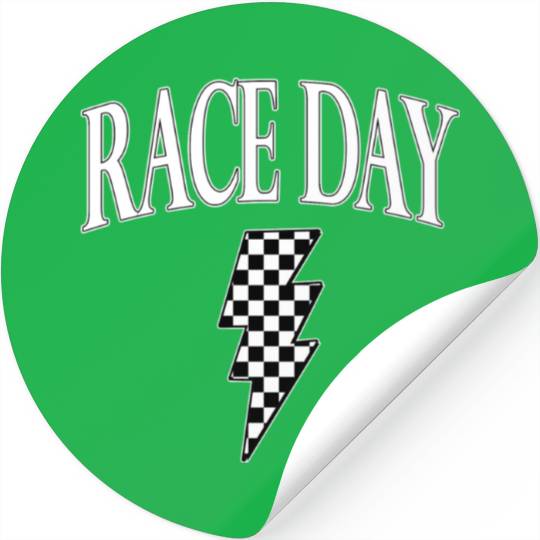 Race Day Checkered Stickers