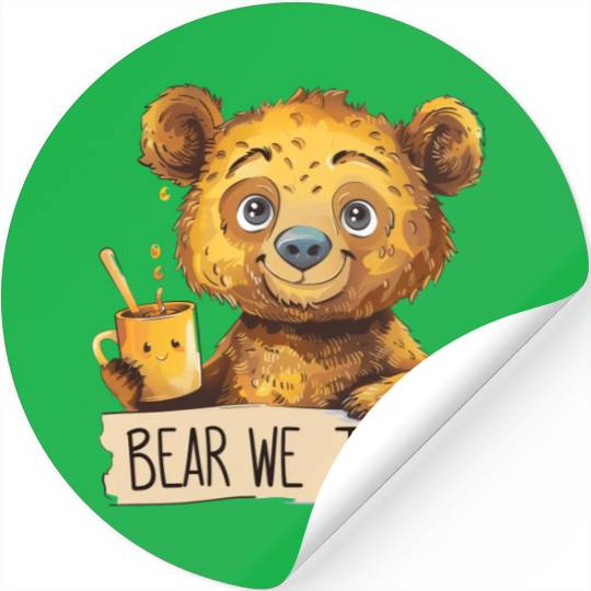 In Bear We Trust Honey vs Hot Chocolate Stickers