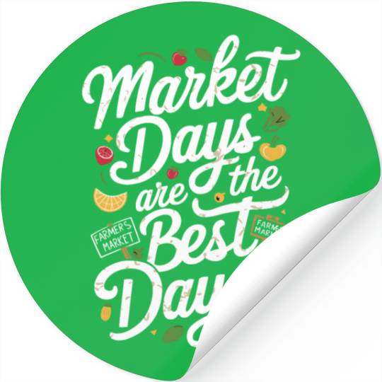 Farmers Market Farmer Agriculture Farming Food Stickers