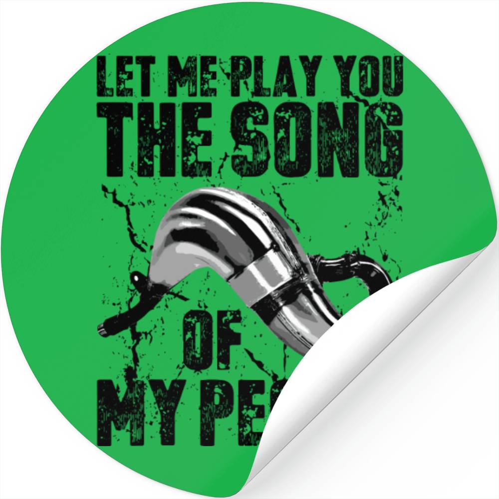 Song of My People 2 Stroke Motocross Pipe Stickers