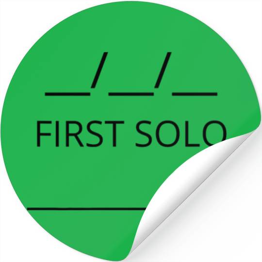 First Solo Tail Flight School Instructor Private Stickers