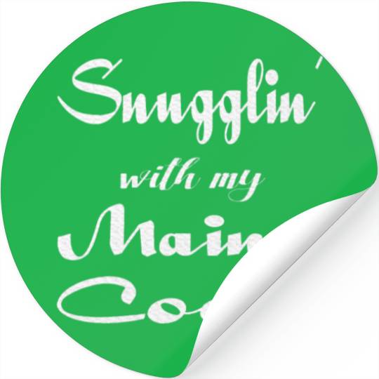 Maine Cat Mom Pajamas Cat Lover Mama Stickers