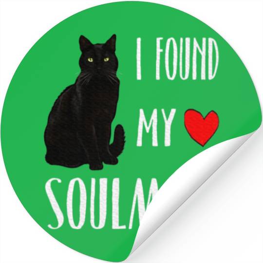 I Found My Soulmate Bombay Cat Lover Best Friend Stickers