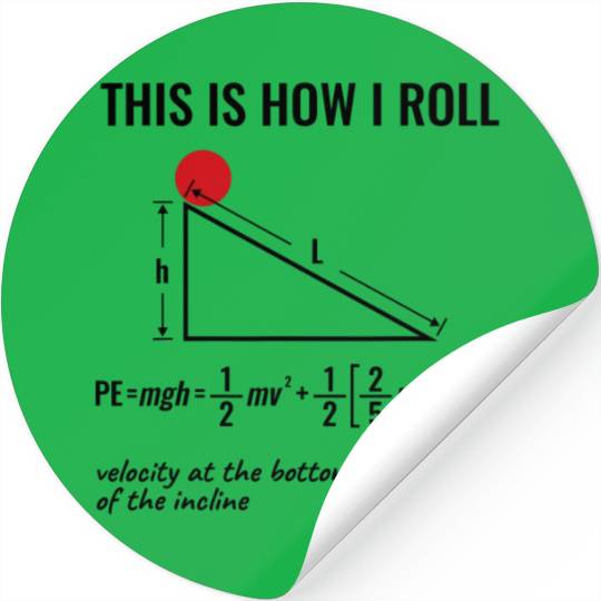 Physicist Physics Velocity Equation This How I Rol Stickers