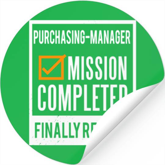 Retirement - Retired Purchasing-Manager Stickers