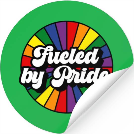 Fueled by Pride Rainbow Stickers