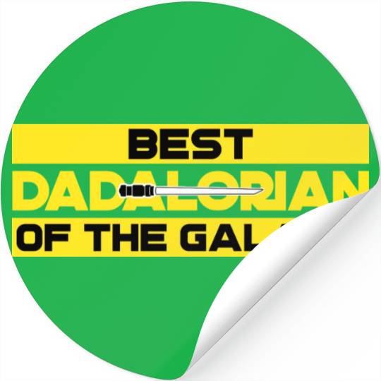 best dadalorian of the galaxy Stickers