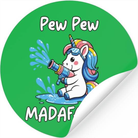 Funny | Hilarious Gift Idea | Pew Pew Madafakas Stickers