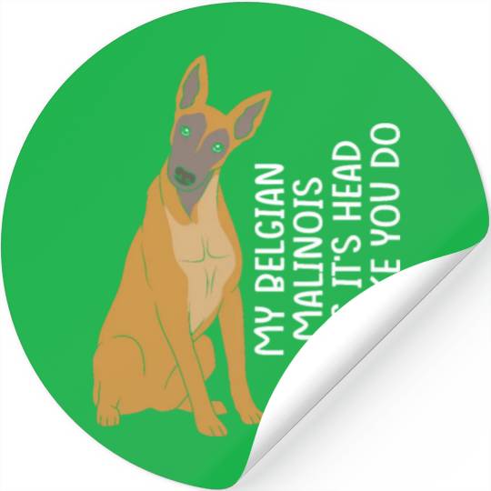 Funny Belgian Malinois Dog Breed Stickers