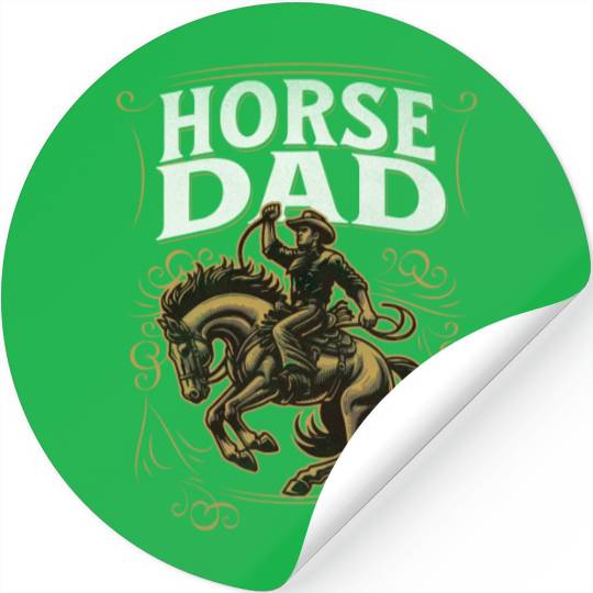 Horse dad Stickers